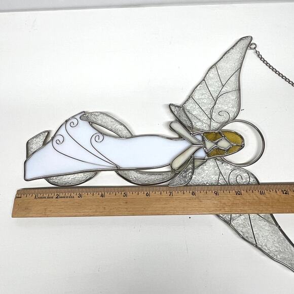 Stained Glass Angel Sun Catcher FLAW - Picture 7 of 7